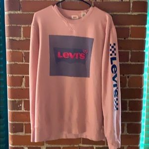 Levi’s crewneck pink Large